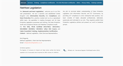 Desktop Screenshot of nethostlegislation.co.uk